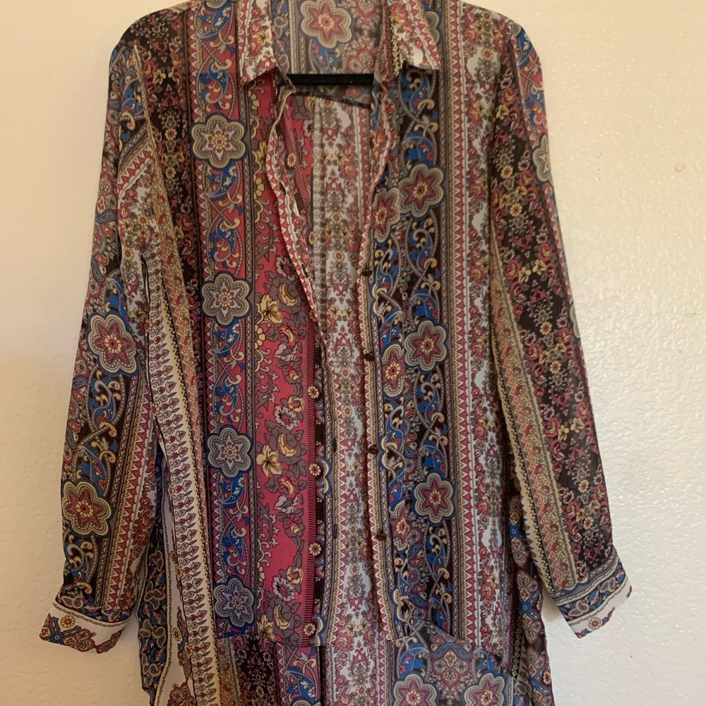 Printed button up